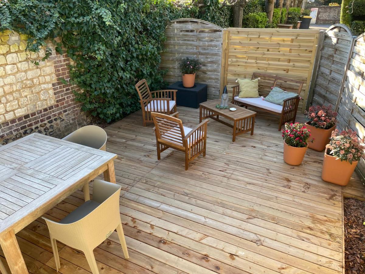 Le 102, Maison Avec Terrasse Et Parking Gare De Rouen Bagian luar foto