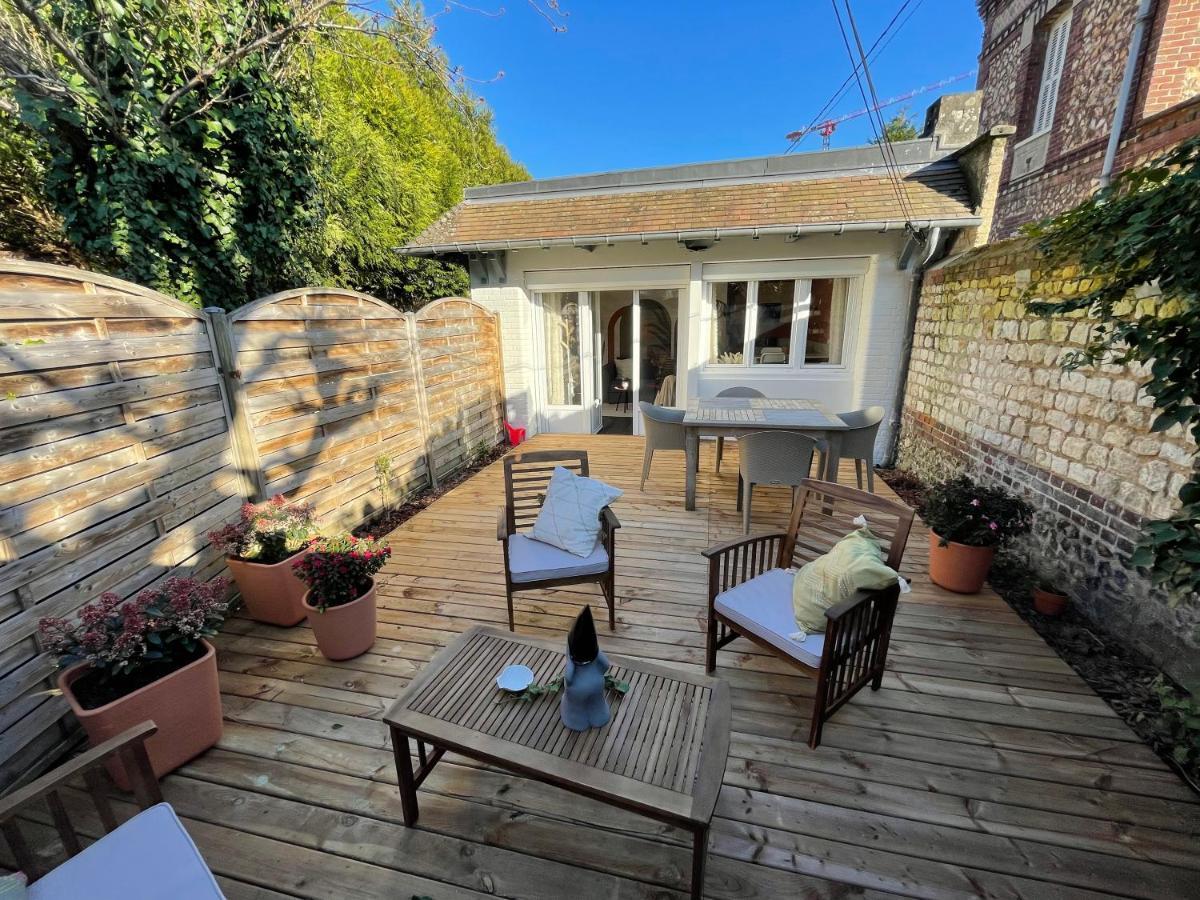 Le 102, Maison Avec Terrasse Et Parking Gare De Rouen Bagian luar foto