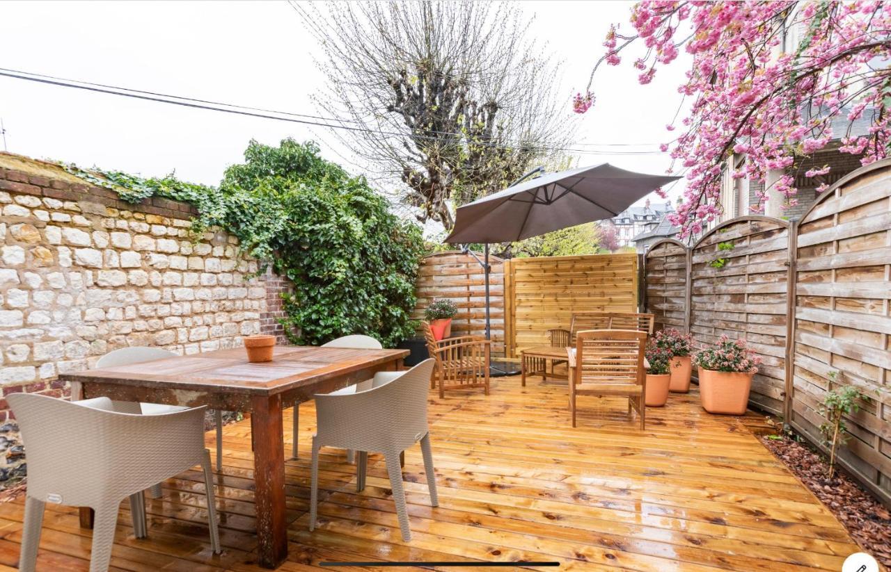 Le 102, Maison Avec Terrasse Et Parking Gare De Rouen Bagian luar foto