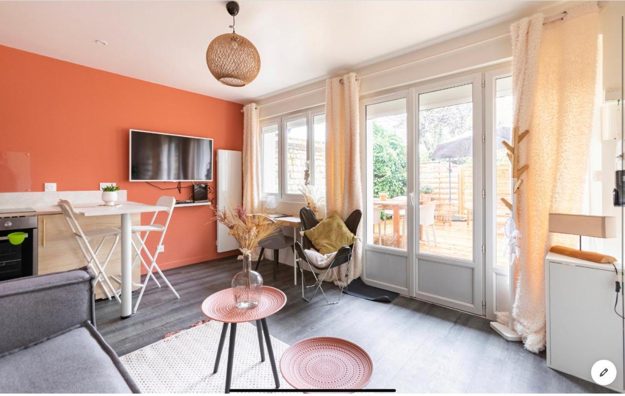 Le 102, Maison Avec Terrasse Et Parking Gare De Rouen Bagian luar foto