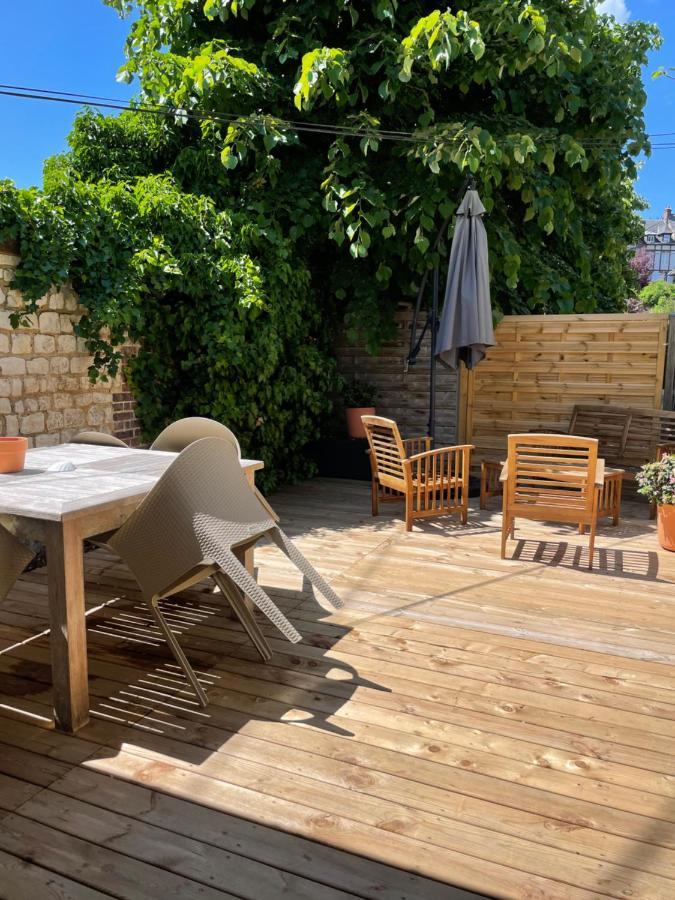 Le 102, Maison Avec Terrasse Et Parking Gare De Rouen Bagian luar foto